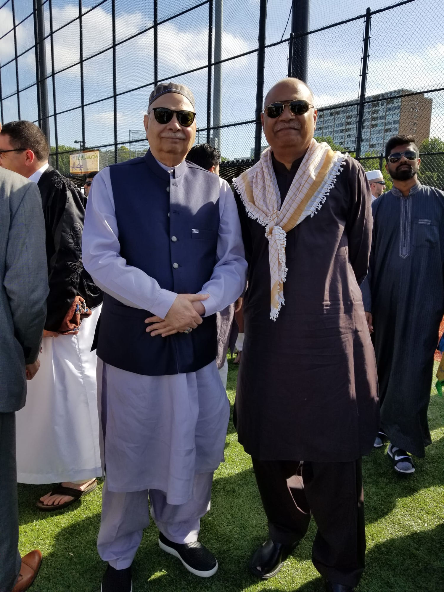 Aslam Hayat at Eid prayers