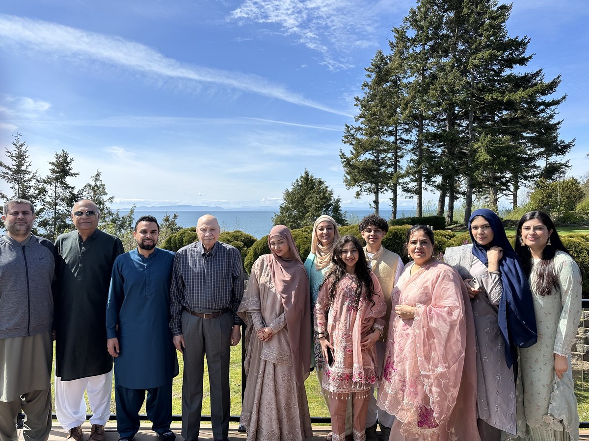Aslam Hayat at a family celebration