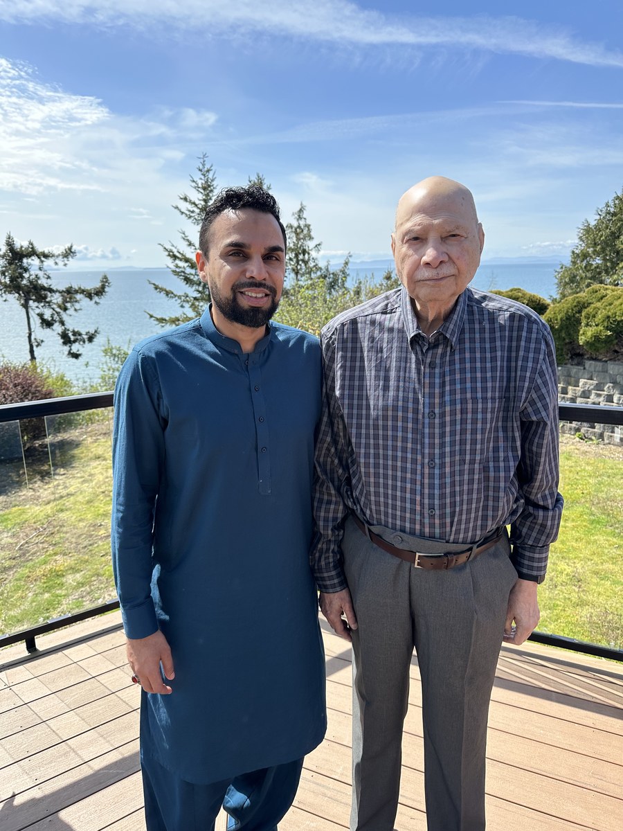 Aslam Hayat at a family celebration