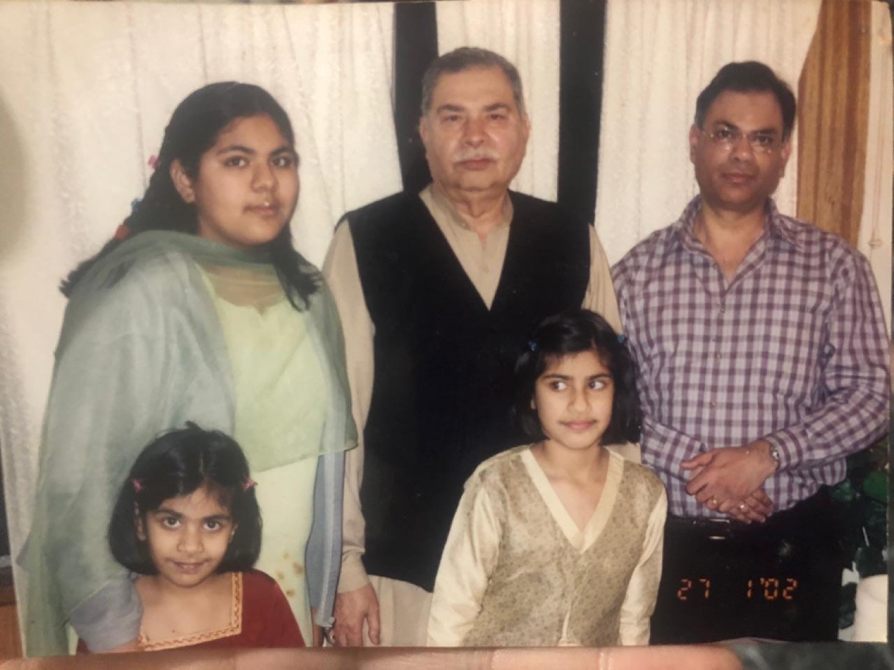Aslam Hayat with family — January 2002