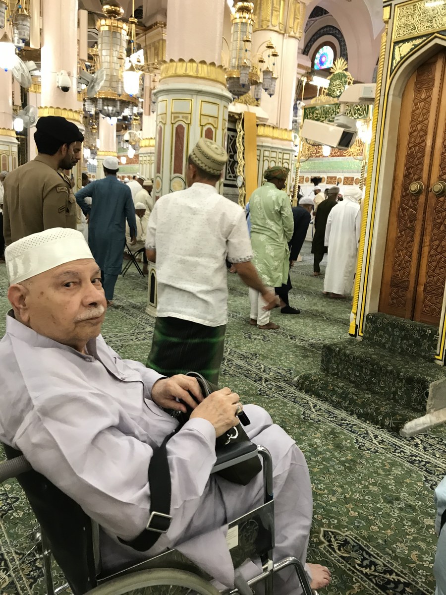 Aslam Hayat at Riyad al-Jannah, Masjid al-Nabawi, Madinah, 2019
