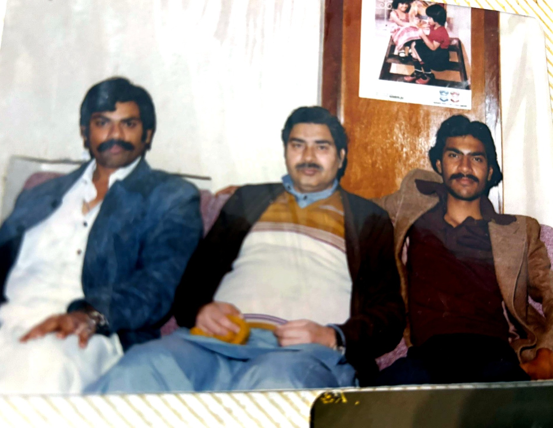 Aslam Hayat with sons Imran Hayat and Kamran Hayat