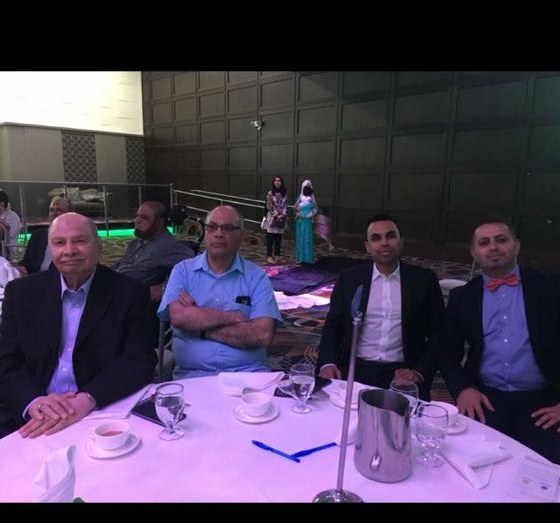 Aslam Hayat at a formal gala dinner in Surrey, BC, 2018