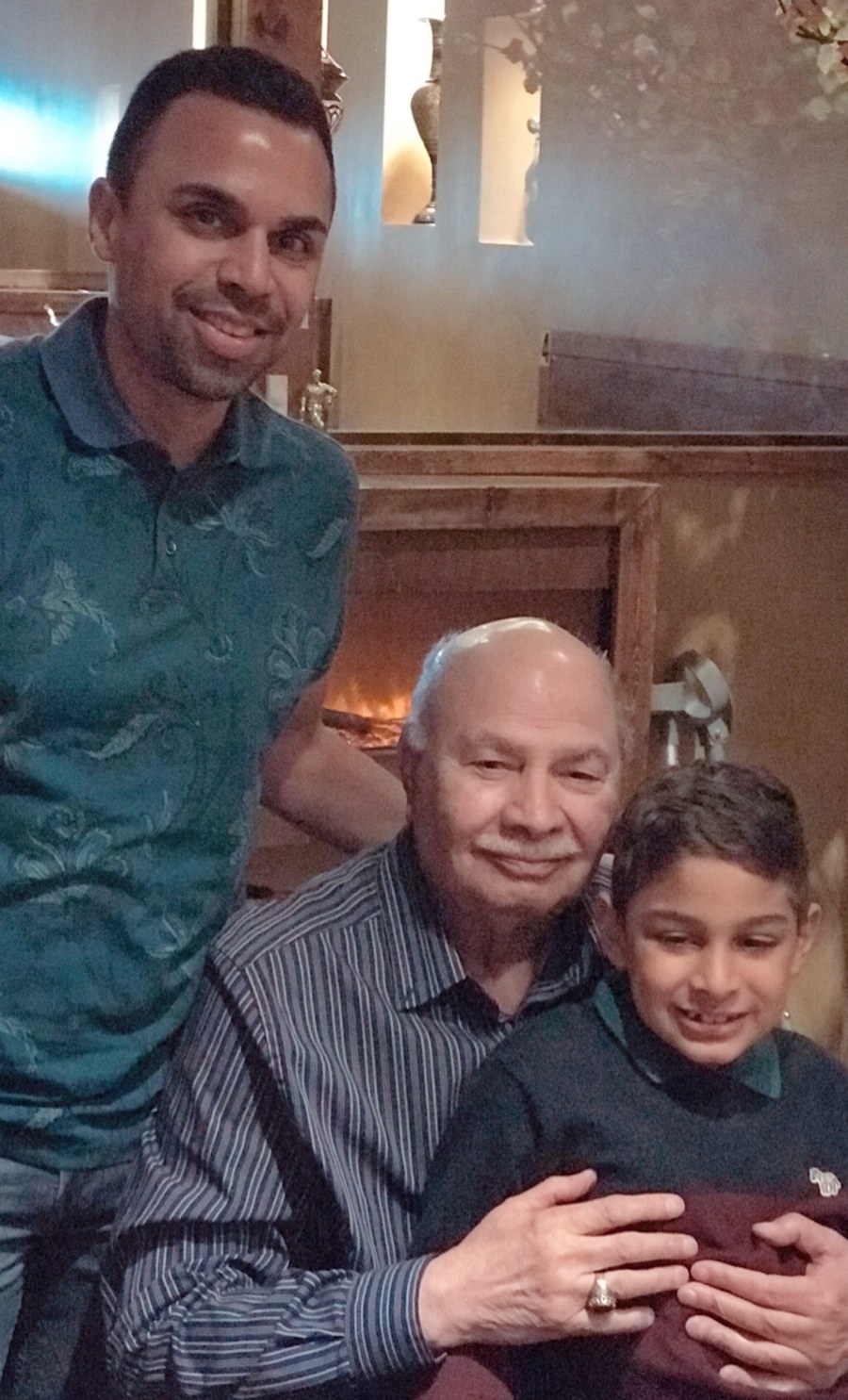Three generations — Aslam Hayat with son and grandson, Vancouver