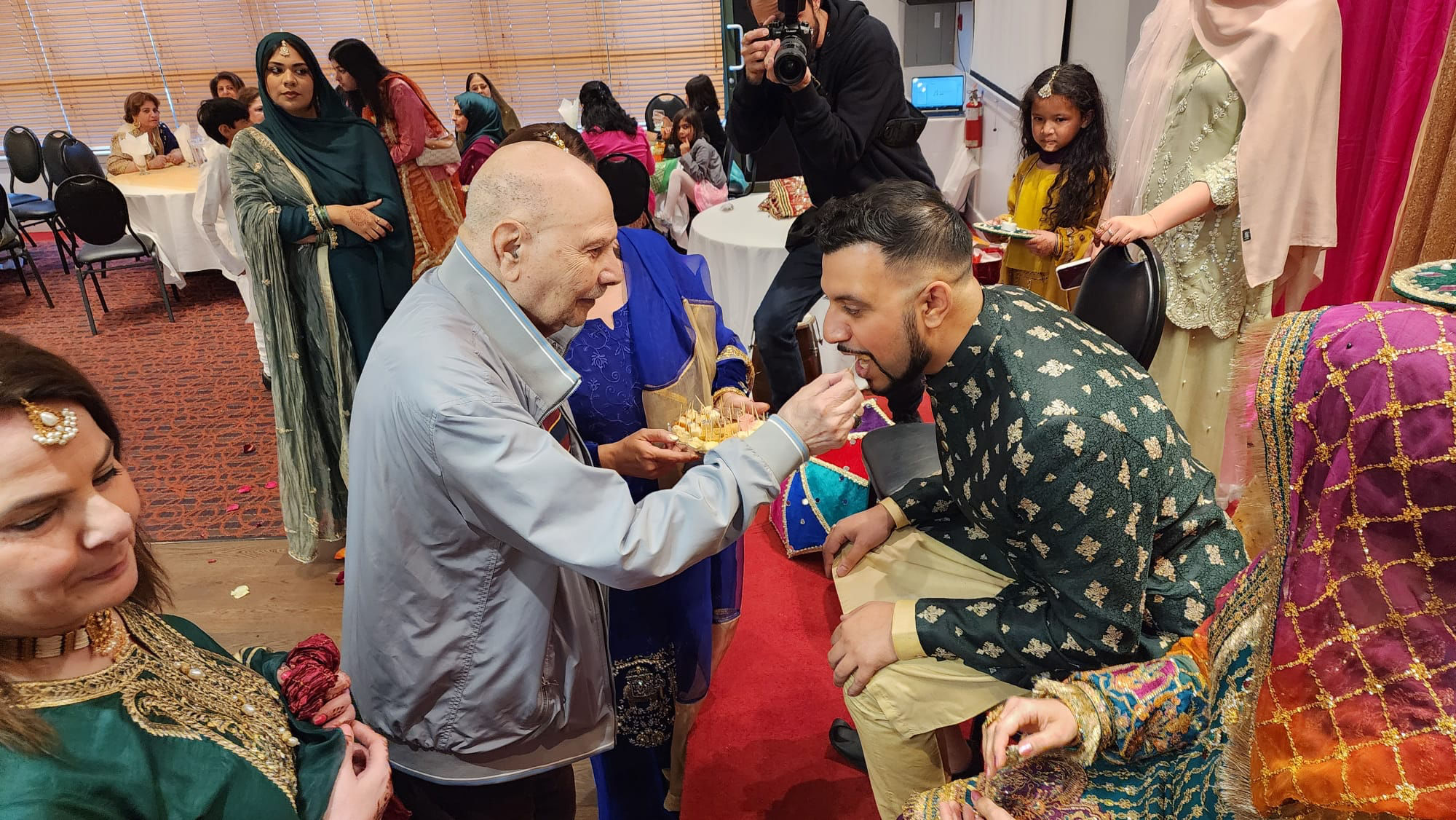 Aslam Hayat at a family wedding ceremony