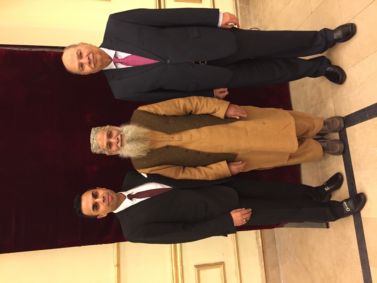 Aslam Hayat with Zeeshan Hayat and Imtiaz Hayat in Lahore